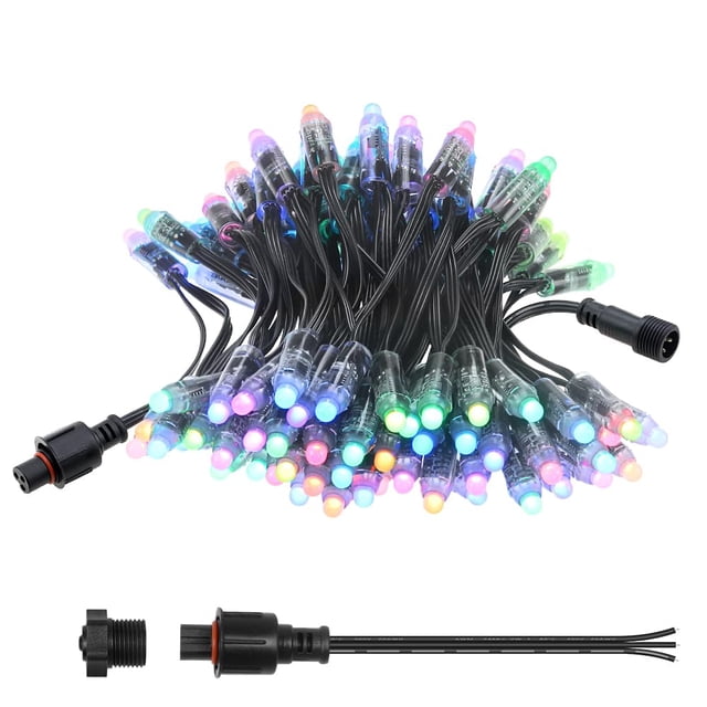 Cadena de luces LED PIXEL ALITOVE WS2811 RGB de 12 V, 10 m, IP68