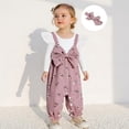 thumbnail image 4 of Emy Dola Newborn Baby Girl Clothes Ruffle Long Sleeve Romper One Piece Bowknot Jumpsuit Fall Winter Infant Outfits For 3-18 Months, 4 of 10