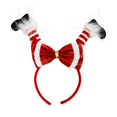 thumbnail image 1 of Holiday time upside down red Santa headband,9 inch height,red colour, 1 of 4