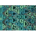 thumbnail image 1 of Ahgly Company Indoor Rectangle Solid Turquoise Blue Modern Area Rugs, 2' x 3', 1 of 4