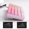 thumbnail image 6 of MageGee MK-BOX 65% Mechanical Keyboard, 68 Keys RGB Backlit Compact Keyboard with Gradient Side-Printed Keycaps, Detachable USB-C Cable, Red Switch - Pink White, 6 of 11