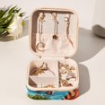 thumbnail image 6 of Dinosaur Travel Portable Square Decorative Box Jewelry Stand: All-in-One Earring Holder, Ring Keeper, Necklace & Bracelet Organizer - Storage Box for Girls and Women, 6 of 6