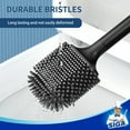 thumbnail image 5 of MR.Siga Toilet Brush and Holder, Wall Mounted Toilet Brush, Black, 1 Pack,for Adult, 5 of 7