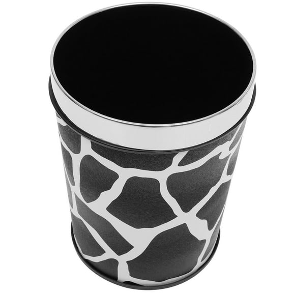 ORDDIART 1Pcs Garbage Bin Trash Can Bedroom Multi Cow Print 10.02X7.86X7.86In