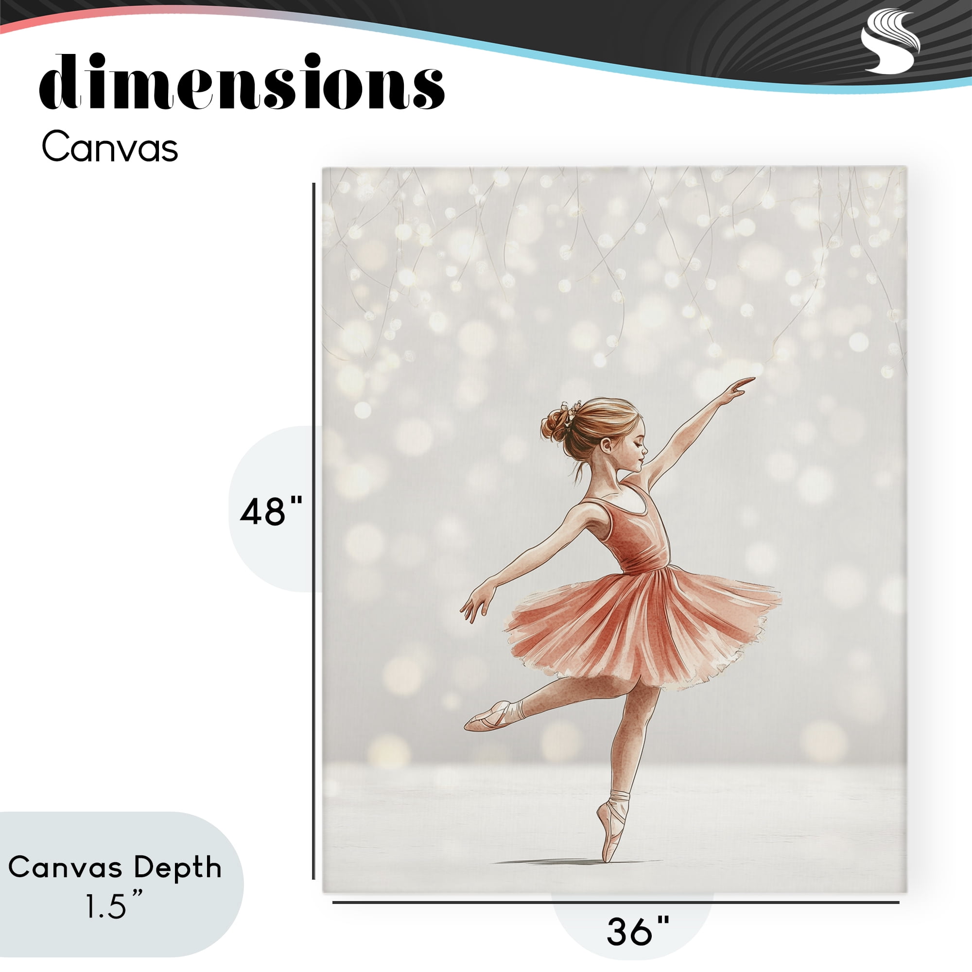 Stupell Industries Dancing In The Light Canvas Wall Art, design by Christine Simpson Art