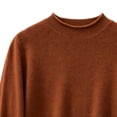 thumbnail image 3 of fatyb Boys Girls Knit Sweater Mock Neck Thermal Pullover Casual Kids Long Sleeve Fall Winter School Tops, 3 of 5