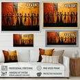 thumbnail image 4 of Designart "African Tribal flow VIII" African Tribes Floater Framed Canvas Wall Art, 4 of 7