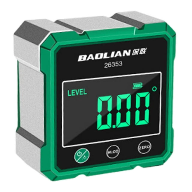 S SERENABLE Digital Inclinometer 4x90 degree Digital Angle Gauge Meter for Woodworking Masonry 2 Sided Magnetic