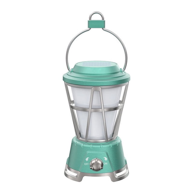 Lampe Solaire Rétro Extérieure pour Tente de Camping Lumière de Nuit LED Adaptée pour Jardin Terrasse Cour Chemin