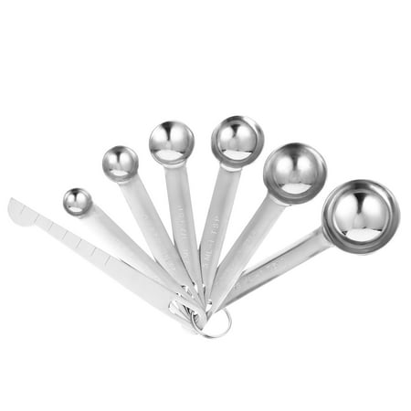 

7Pcs Measuring Spoons Stainless Steel Seasoning Spoon Assorted Size Spoons