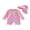 Pink Bow, variant on BemeyourBBs Toddler Baby Girl One Piece Swimsuit with Hat Infant Baby Bathing Suit Rash Guard Strawberry Bow Cherry Print Long Sleeves Front Zipper Swimwear Summer Beachwear
