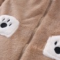 thumbnail image 7 of DJDLJWCJ Girls Winter Fleece Lined Jacket with Bear Ear Soft Comforty Full Zipper Warm Coat Brown Size 12M, 7 of 7