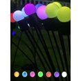 thumbnail image 3 of Luces solares para jardín: nueva luz solar oscilante mejorada, luces solares para exteriores, decoración de caminos de patio, alambre de hierro de alta flexibilidad y base de bombilla pesada, 3 of 5