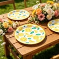 thumbnail image 6 of Lemon Themed Disposable Tableware - Party Supplies for Summer BBQ Picnic Birthday Wedding Indoor Outdoor Gathering Decor Set, 6 of 6