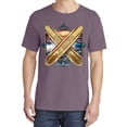 thumbnail image 2 of Wild Bobby, Surf Paradise Surfing Board, Garment-Dyed Washed Look Short Sleeve Tees, Rosewood, Small, 2 of 3