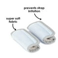 thumbnail image 4 of Diono Soft Wraps Shoulder Pads for Baby, Infant, Toddler, 2 Pack Reversible Soft Harness Covers, Blue, 4 of 15