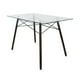 thumbnail image 1 of Mesa Comedor Eames Mundo In cristal rectangular con Patas de nogal, 1 of 8