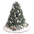 thumbnail image 5 of Manta redonda de fieltro para árbol, falda de árbol blanca, falda de árbol de Navidad de piel sintética, adorno temático navideño de Blancanieves, 120cm, 5 of 5