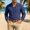 Navy, variant on WIZUTIZ Men's Linen Shirt Solid Color Lapel Collar Button Front Cardigan Long Sleeve Pocket Breathable Casual Top for Summer Outdoor Daily Beach Wear