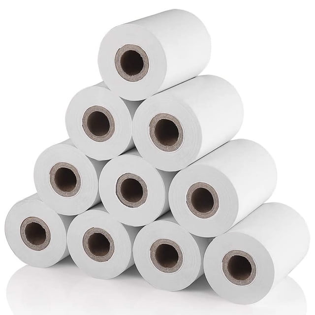 10 Pcs Papier Thermique, pour Imprimante Thermique Mobile 58mm 30mm Rouleau de Papier de Reçu