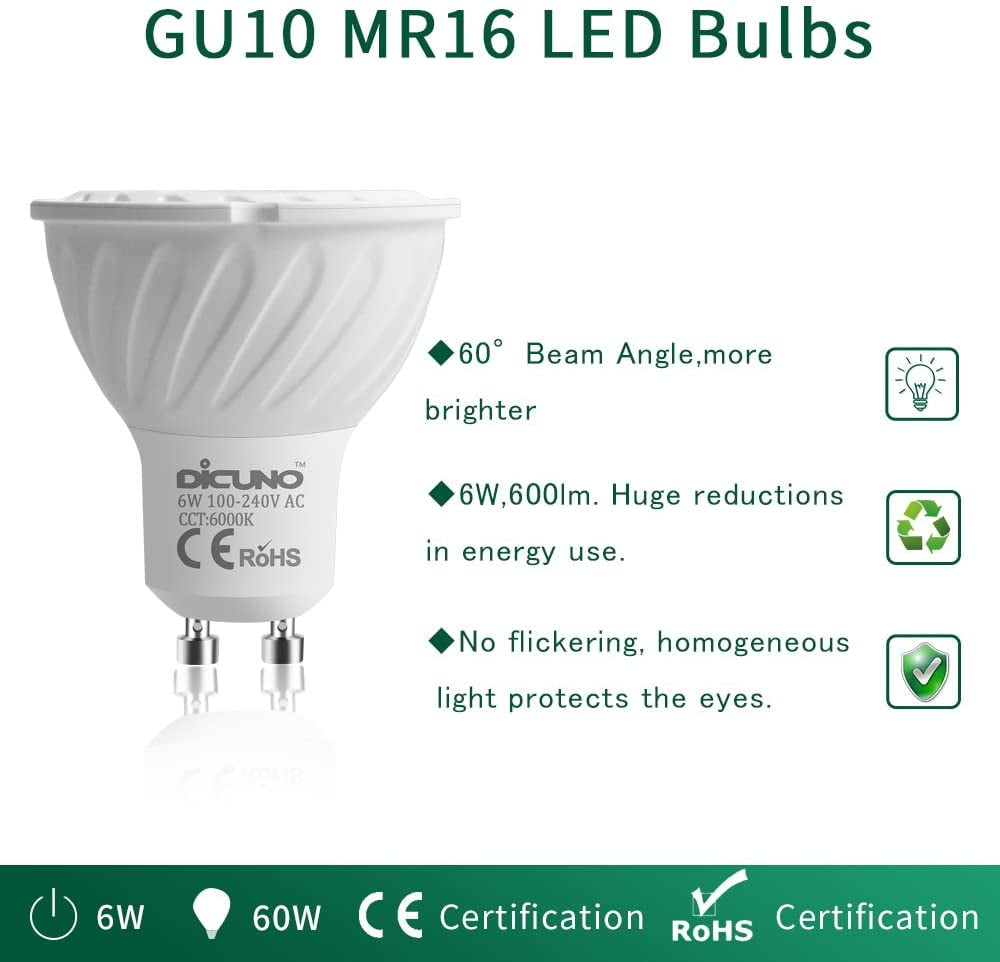 Lampadina GU10 LED 6 W 450 lm 6000 K 