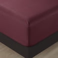 thumbnail image 4 of Lanco Premium Luvelle 6 Piece Sheet Set, Bed Size: King, 100% Microfiber, Solid Color, Wine, Set Includes: (1) Flat Sheet, (1) Fitted Sheet, (4) Pillow Case, 4 of 4