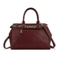 thumbnail image 3 of Montana West Multi-way Crossbody Bag with Removable Leopard Strap,Burgundy, 3 of 7