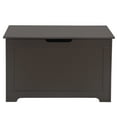 thumbnail image 2 of HomGarden 47.93 Gallons Safety Hinged Lid Wood Toy Chest, Brown, 2 of 10