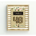 thumbnail image 4 of Darling Souvenir Table Numbers Stripe & Floral Decorative Wedding Table Place Cards-4" x 6" (1 to 50), 4 of 5