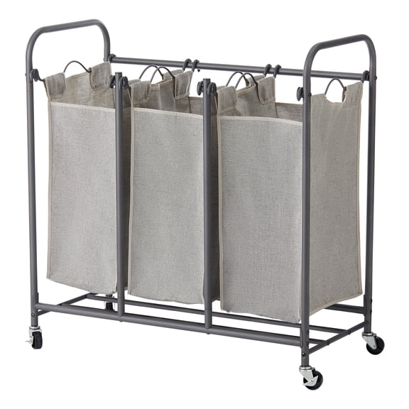 Better Homes & Gardens Oversized 3 Bag Wheeled Laundry Sorter