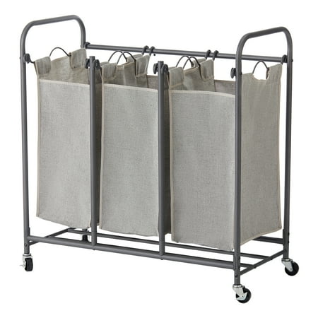 Better Homes & Gardens Oversized 3 Bag Wheeled Laundry Sorter