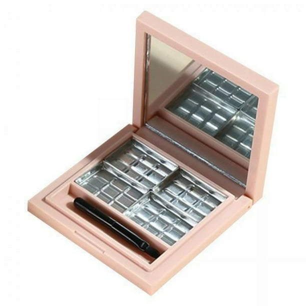 5x Paleta de Sombras de Ojos Vacía, Estuche de Sombra de Ojos Vacío Portátil de Viaje Contenedor de Maquillaje para Sombra de Ojos Lápiz Labial Rubor 5 piezas