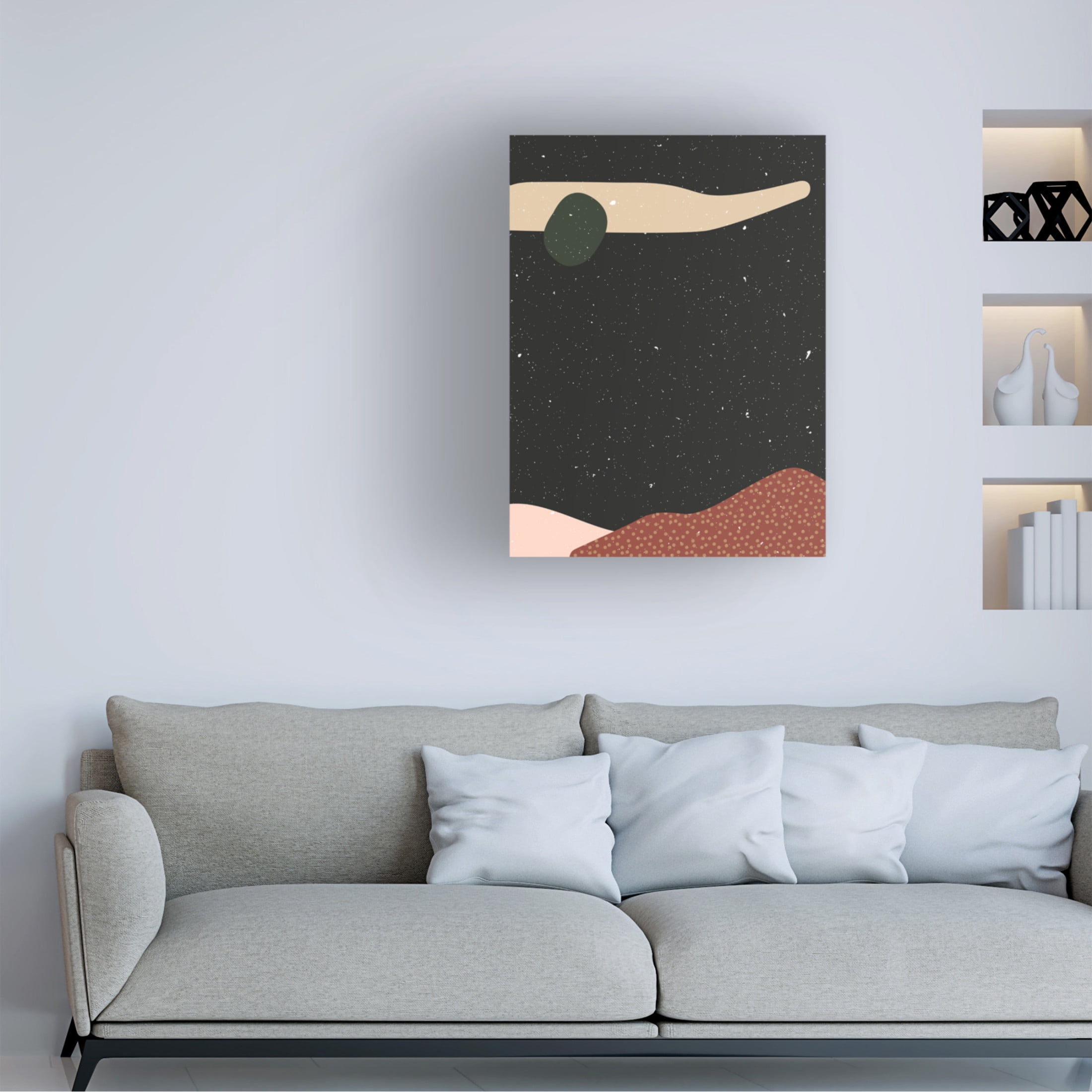Trademark Fine Art NKTN   Abstract composition 3 Canvas Wall Art