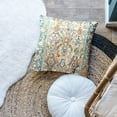 thumbnail image 3 of Pillow Cover, Green Ethnic Design Outdoor Decorative 20x20inch Throw Pillows for Couch, Bohemian Pattern Decor Cushion Linen Pillowcase for Bed Car Safa (ONLY Cover), 3 of 6