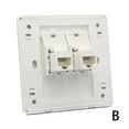 thumbnail image 6 of Wall Socket Plate Network Ethernet LAN CAT6 Outlet NEW Panel Faceplate T2V6, 6 of 9