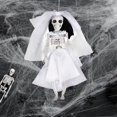 thumbnail image 5 of Fmlxio Halloween Decoration Skeleton,Halloween Skull Hanging Decoration Ghost House Halloween Skeleton Bride Groom Decoration Chamber Of Horror Bar Party Scene Decoration Trick Props on Clearance, 5 of 5