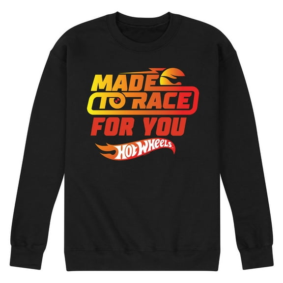 Hot Wheels - Valentine's Made to Race - Men's Crew Neck Fleece Pullover