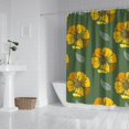thumbnail image 4 of Ensemble de Rideau de Douche avec Encliquetable, Tournesol Belles Plantes d'Automne (4) Rideaux de Douche Réutilisables Doublure de Douche, Rideaux en Polyester Chic Contemporain, 72x72 Pouces, 4 of 4