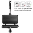 thumbnail image 4 of Sandwich Maker, Non-stick Grill  Maker Pan with Handle, Stovetop Toasted  Flip Pan Indoor Outdoor Camping  Kitchen Breakfast, 4 of 6
