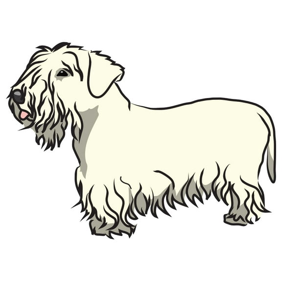 Sealyham Terrier Decal | Indoor/Outdoor | Dog Lover Super Cute Sticker for SUV Windows, Dorm Rooms, Bedroom, Offices | SignMission personalized gift | 12"
