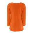 thumbnail image 4 of Bovemsi Womens Sweaters Casual Solid Long Sleeve Jumper Blouse Cute Sweaters, 4 of 5