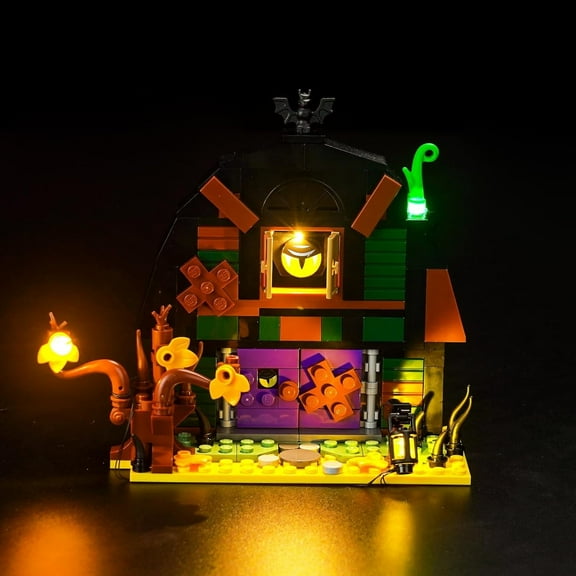 LED Light Compatible with Lego Halloween Barn, Creative Lighting Kit Compatible with Lego 40721(Lights Only, No Model)