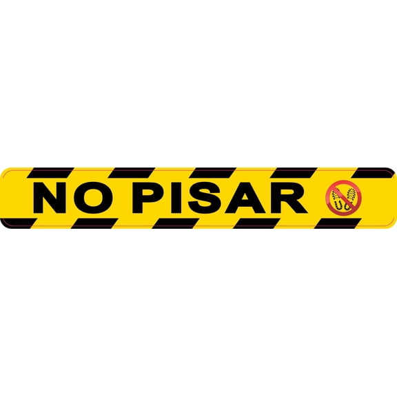 StickerTalk No Pisar Vinyl Sticker, 7 inches x 1 inches