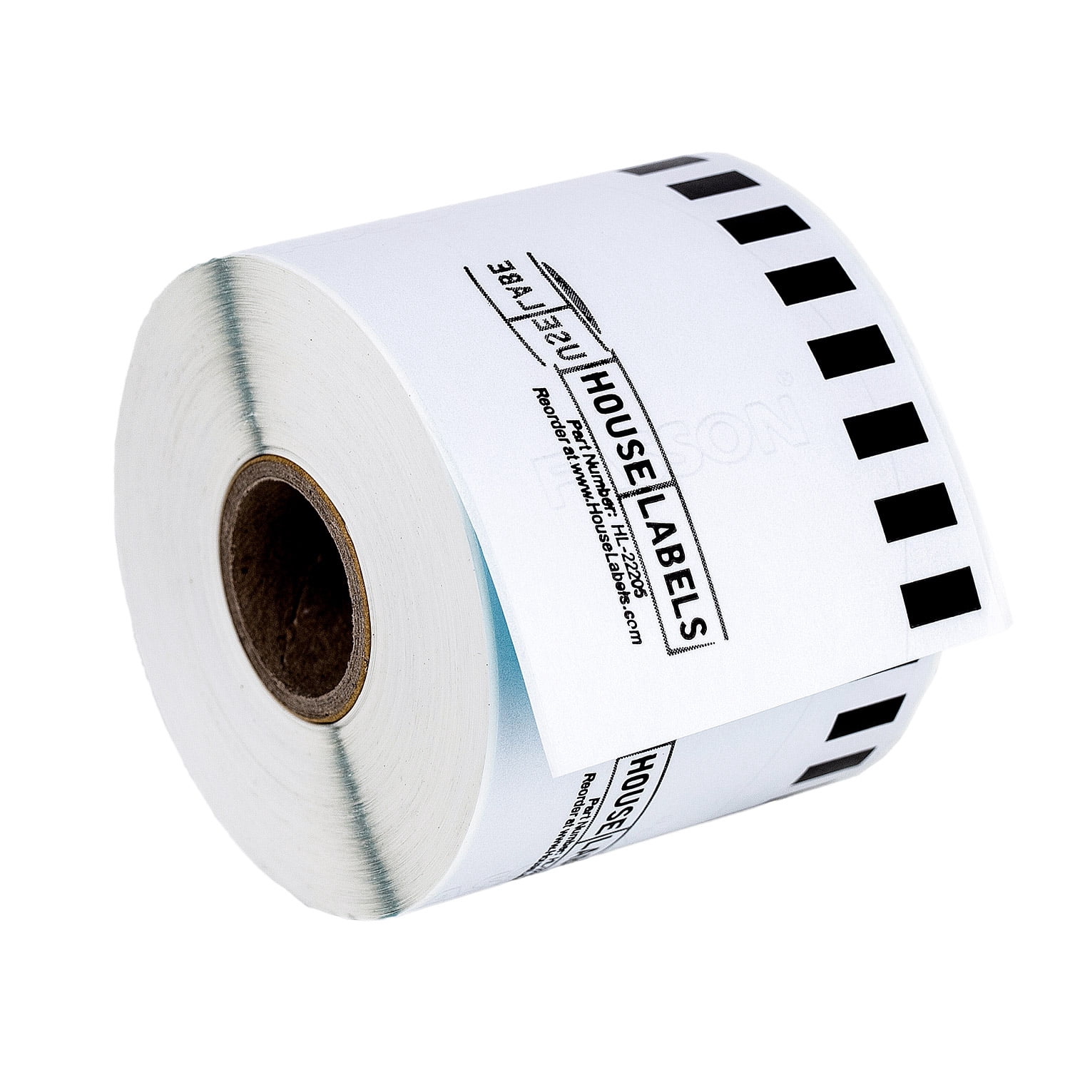 HOUSELABELS Compatible with DK-2205 Replacement Roll for Brother QL Label Printers; Blue White Red Green Continuous Length Labels; 2-4/9" x 100 feet (62mm*30.48m) - 4 Rolls