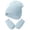 Blue, variant on NOEGOEU Baby Beanie Hat Mittens Set Kids Winter Knit Hat with Glvoes Toddler Beanie for Boys Girls (Blue,3-24 Months)