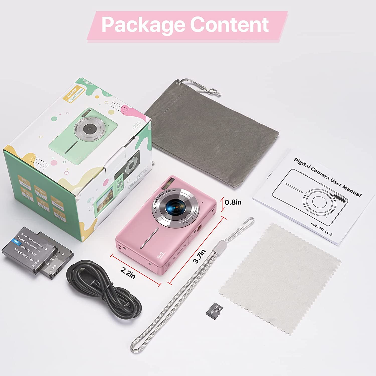 yunn⭐︎kids LIFE Vivitar Kidzcam Camera for Kids, Unicorn with 1080p Video