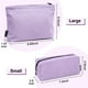 thumbnail image 2 of Bolsa de maquillaje MAGEFY de pana morada para monedero de viaje, 2 unidades, 2 of 9