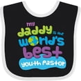 thumbnail image 3 of Inktastic Youth Pastor Daddy Quote Boys or Girls Baby Bib, 3 of 4