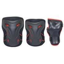 Razor Adjustable Durable & Lightweight Shred Pad Set for Youths, Red, 6 Pieces