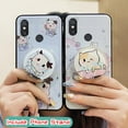 thumbnail image 2 of LYM-Phone Case For Xiaomi Mi 8, Durable Back Cover Cartoon Waterproof Soft Case Glitter TPU Rotatable stand Quicksand Dirt-resistant cute Anti-knock Skin feel silicone Fashion Design, 2 of 9